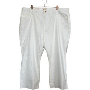 Universal Thread‎ Ankle Bootcut Jeans White Stretch Plus 24/R 2022
